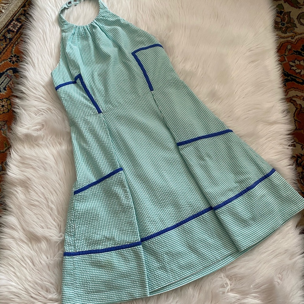 Jessica Simpson Halter-top Seersucker Dress